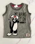 Fox Looney Tunes Grey Striped Vest 18 24M