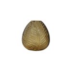 Leaf Bud Vase 12CM - Amber