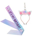 Unicorn Hair Accessory And Sash