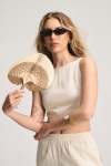 Holster Back Tie Top - Oatmeal