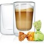 Nero Insulated Cappuccino & Tea Glasses Set Of 2