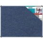 Parrot Bulletin Board Ribbed Aluminium Frame 1200X900MM - Denim