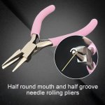 1PC 12.7CM Round Concave Pliers Wire Looping Pliers MINI Precision Pliers Wire Bending Tools For Diy Jewelry Making Hobby Hand T