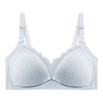 Cotton Soft Nursing Bra - Light Grey - B Cup