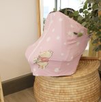 Car Seat Cover With Zip Winnie The Pooh Pink With Stars In Stock