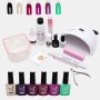 High Quality Uv/led Glam Gel Nail Polish Starter & Soak Off Kit - Indigo