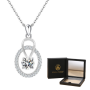 Pendant Necklace For Women - Lab-created Sparkling Stone Waterproof