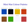 150CM Plain Mini-mat Fabric Per Roll Assorted Colours - School Blue 50M Roll