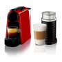 Essenza Bundle 1450W MINI Automatic Espresso Machine With Aeroccino Milk Frother Pyramid Ruby Red
