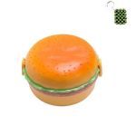 Creative Round Hamburger Lunch Box And A Keyholder