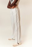 Piping-detail Track Pants - White & Dark Blue