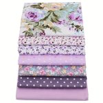 7PCS Floral Pattern Quilting Fabric Cotton Craft Diy Handmade Doll Clothes Fabric Precut For Patchwork Craft Sewing Supplies 20C