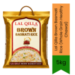 Brown Basmati Rice Whole Grain Healthy Chawal - High-fiber Nutritious Slender Grain For Weight Management Rich Earthy Aroma & Lo