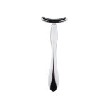 Metal Facial Massager Beauty Bar With Cream Spoon Silver