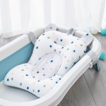 45.72 33.02 Cm Newborn Toddler Bathtub Mat Baby Bath Seat Support Net Baby Bath Mat Baby Bath Cushion Soft Anti-slip Bath Pad To