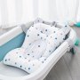 45.72*33.02 Cm Newborn Toddler Bathtub Mat Baby Bath Seat Support Net Baby Bath Mat Baby Bath Cushion Soft Anti-Slip Bath Pad Toddler Bath Pillow