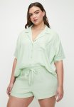 Cotton On Plus Body Woven Sleep Set - Spray