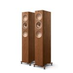 R5 Meta Compact 3-WAY Floorstanding Speakers – Walnut