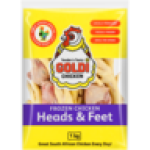 GoldX Frozen Chicken Heads & Feet 1KG