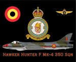 Hawker Hunter F MK-4 350 Sqn Mouse Pad