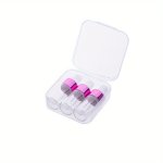 3PCS MINI Glass Dropper Bottles With Storage Case 3ML/0.1OZ Travel-sized Essential Oil And Cosmetic Container For Home Bathroom 