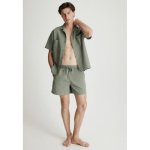 Seersucker Pyjama Shirt And Shorts - Green