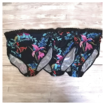 3-PACK Delicate Knicker - XX Large 40 3X Floral Bliss