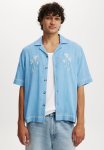 Cotton On Cabana Short Sleeve Shirt - Cornflower Floral