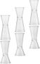 6 Double Sided Plastic Cocktail Jigger Set Bar Jigger Measuring Cups