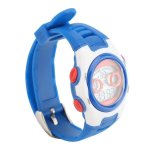 Kids Digital Watch With Alarm For 3-15 Years Blue Strap