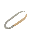 Silver And Gold Looped Multi Chain Necklace - Silver And Gold