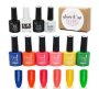 High Quality Uv Glam Gel Nail Polish Top Base Matte Coat & Bond-it Set - Hocus Pocus Pack Of 10