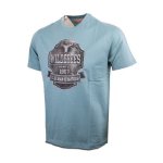 WMA425 Cadet Blue Metal Shield Tee - XL