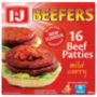 Beefers Mild Curry Frozen Econo Beef Burgers 800G