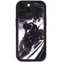 Black - Phone Case With Bubble Edge & Bike Racer - Iphone 14 Pro Max
