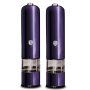 2-PIECE Electric Pepper And Salt Mill Set - Burgundy