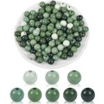 240 Pieces Sage Green Wooden Beads Gradient Green Wood Bead 16MM Colored Craft Beads Round Charm Bead For Christmas St. Patrick'