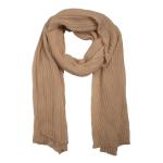 Beige Crinkled Scarf