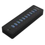 Syntech Orico Ind Hub USB3.0 Pwr 10XUSB Bk