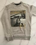 New Wave Grey Manhattan Nyc Sweater 8 9Y