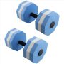 Eva Foam Dumbbell Set Water Weights Water Aerobics White Blue