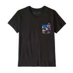 Womens Flying Fish Organic Pocket T-Shirt - - White W tropical Fusion XL