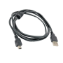 Tangle-proof USB To MINI USB Cable - 1M - Black