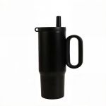 1.2L Pink 316 Stainless Steel Insulated Tumbler With Handle & Straw Travel