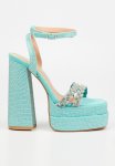 SACHI15 Glam Platfrom Sandal - Teal