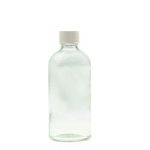 500ML Clear Glass Generic Bottle With Screw Cap - White 28 410