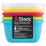 &stack Plastic Storage Container Set With Lids 1L 4-PIECE