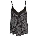 Ethnic Print Swing Cami - Black Free