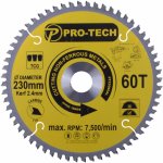 Saw Blade Tct 230X2.4X30X60T Alum. Prof.