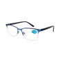 Reading Glasses Eyeware With Pouch Matt Blue Frame 3.00